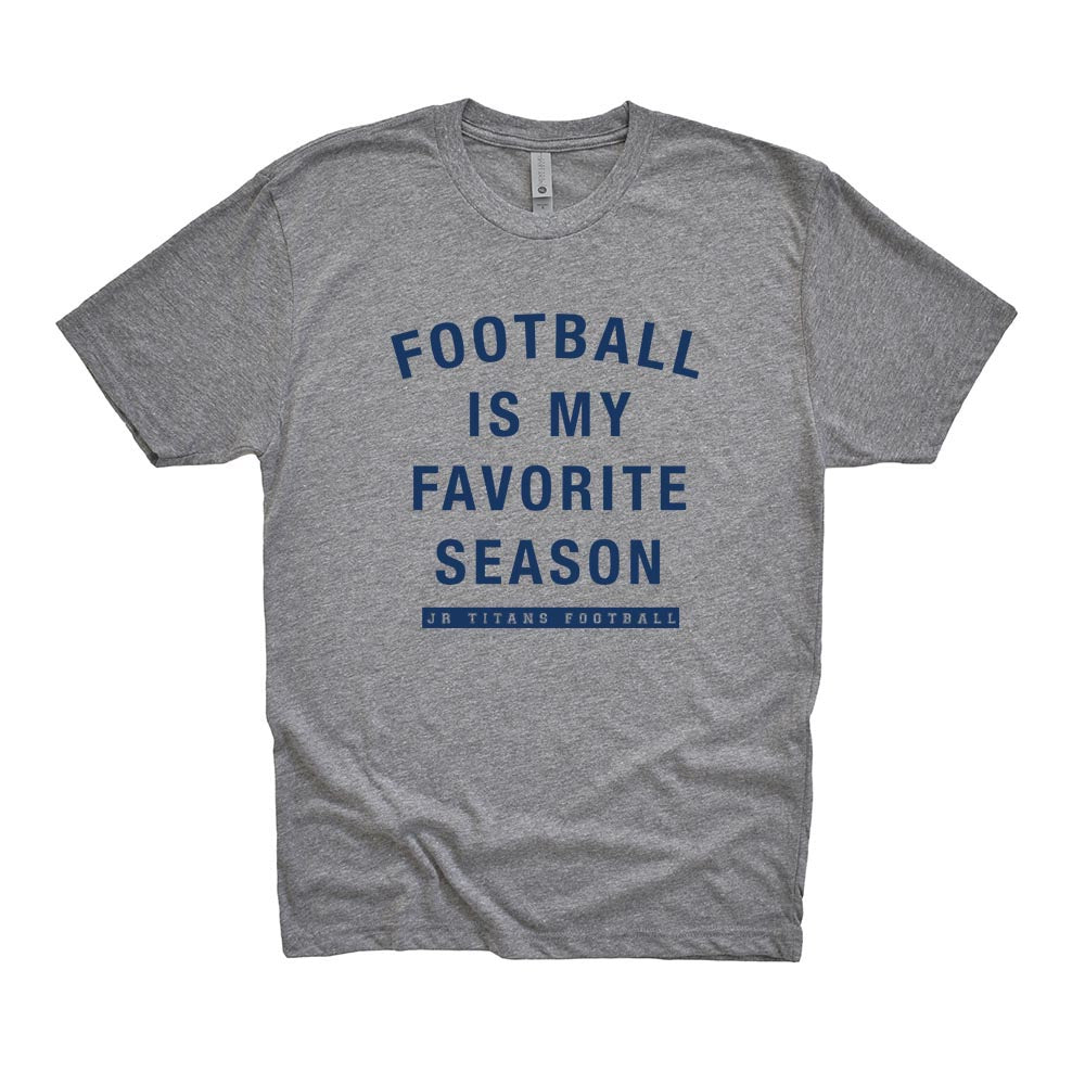 FAVORITE SEASON UNISEX TRIBLEND TEE ~ JR TITANS FOOTBALL ~ classic fit