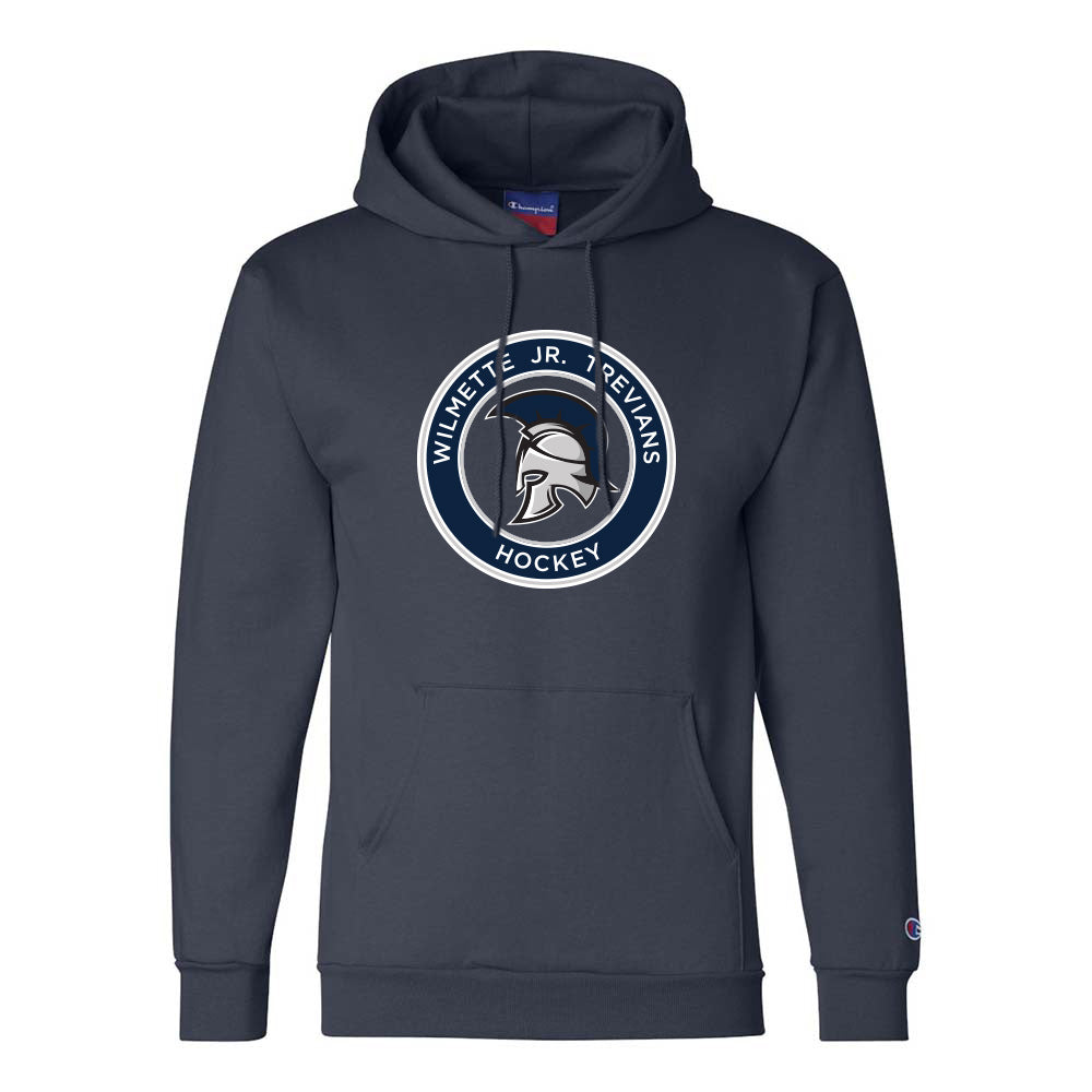 Logo ~ Champion Hoodie ~ Wilmette Jr. Trevians Hockey