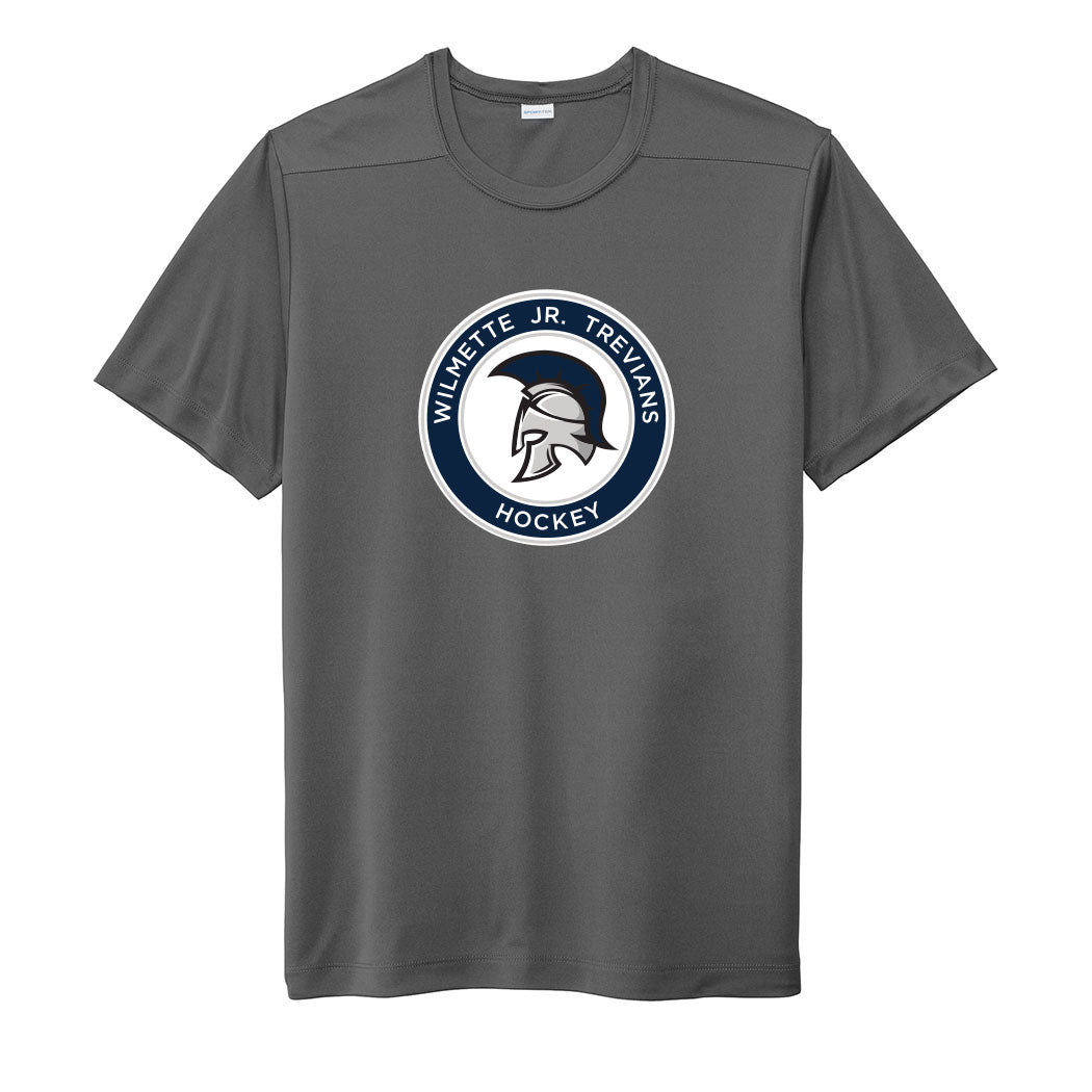 Logo ~ Performance Tee ~ Wilmette Jr. Trevians Hockey