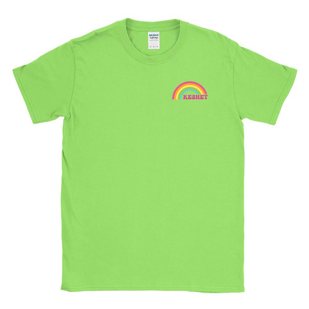 RAINBOW TEE ~ KESHET ~ youth & adult ~ classic unisex fit