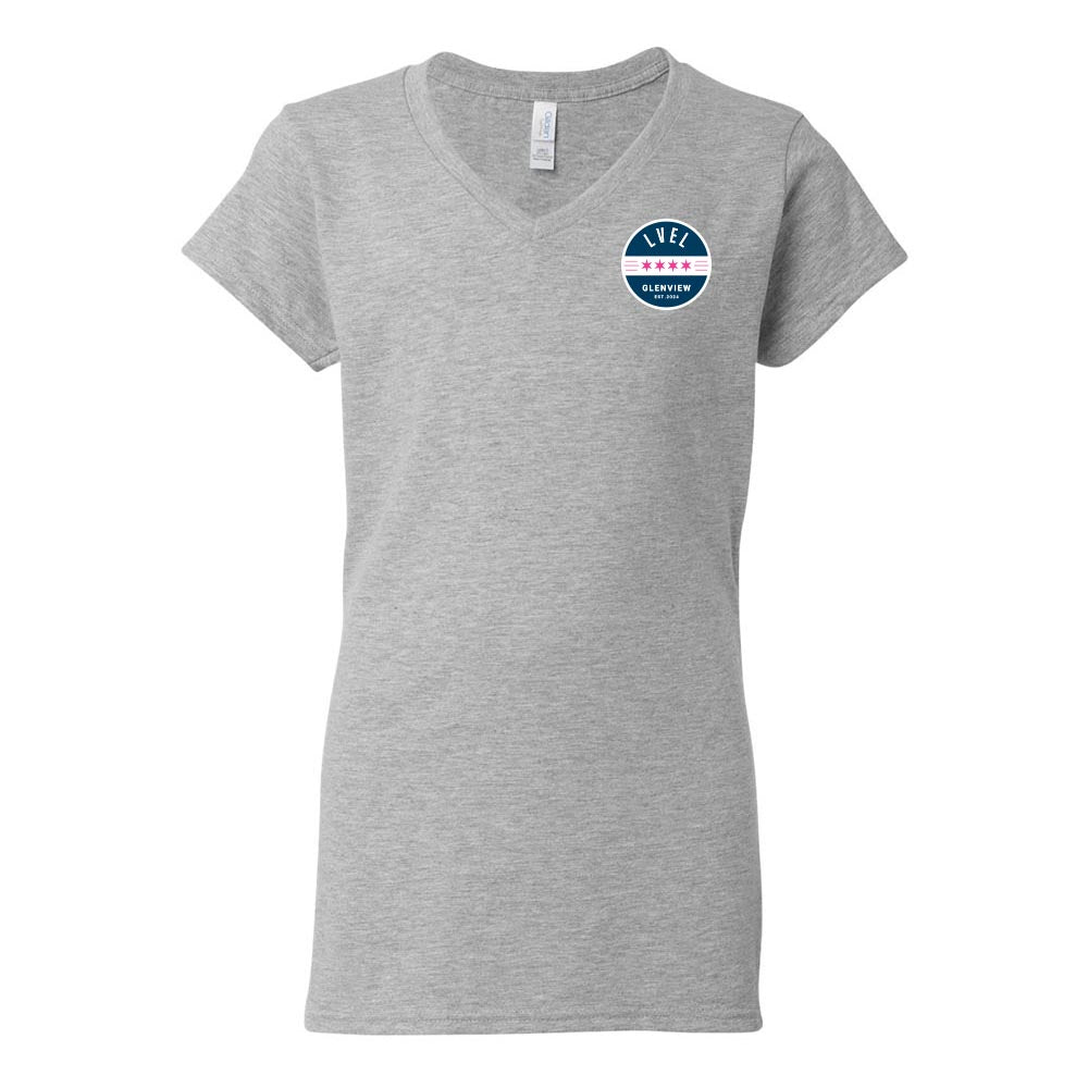 LVEL Logo ~ V-Neck T-Shirt ~ LVEL