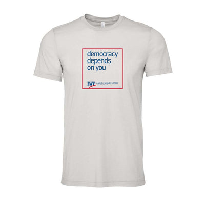 Democracy Depends On You ~ Triblend T-Shirt ~ LWV of Wilmette