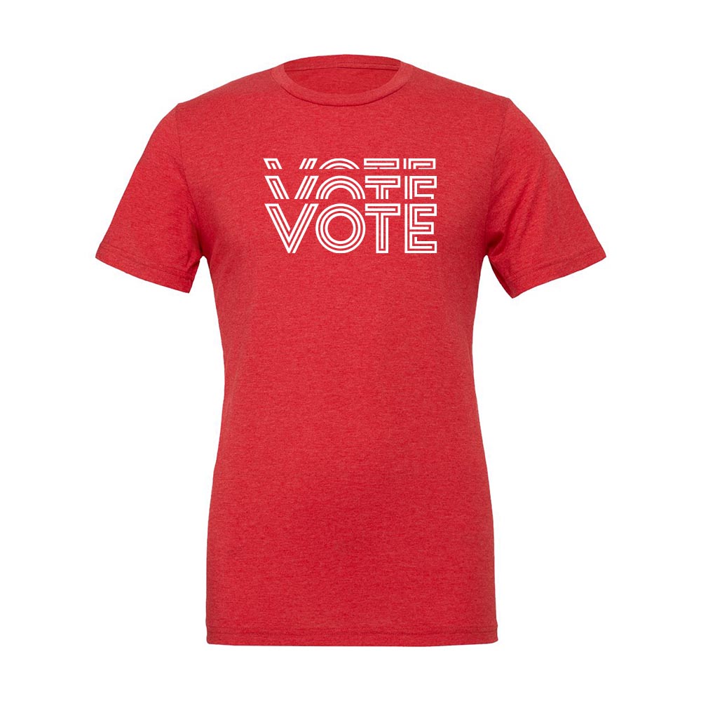 VOTE TRIBLEND TEE ~ LWV OF WILMETTE ~ adult ~ classic unisex fit