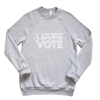 Vote ~ Raglan Crewneck Sweatshirt ~ LWV of Wilmette