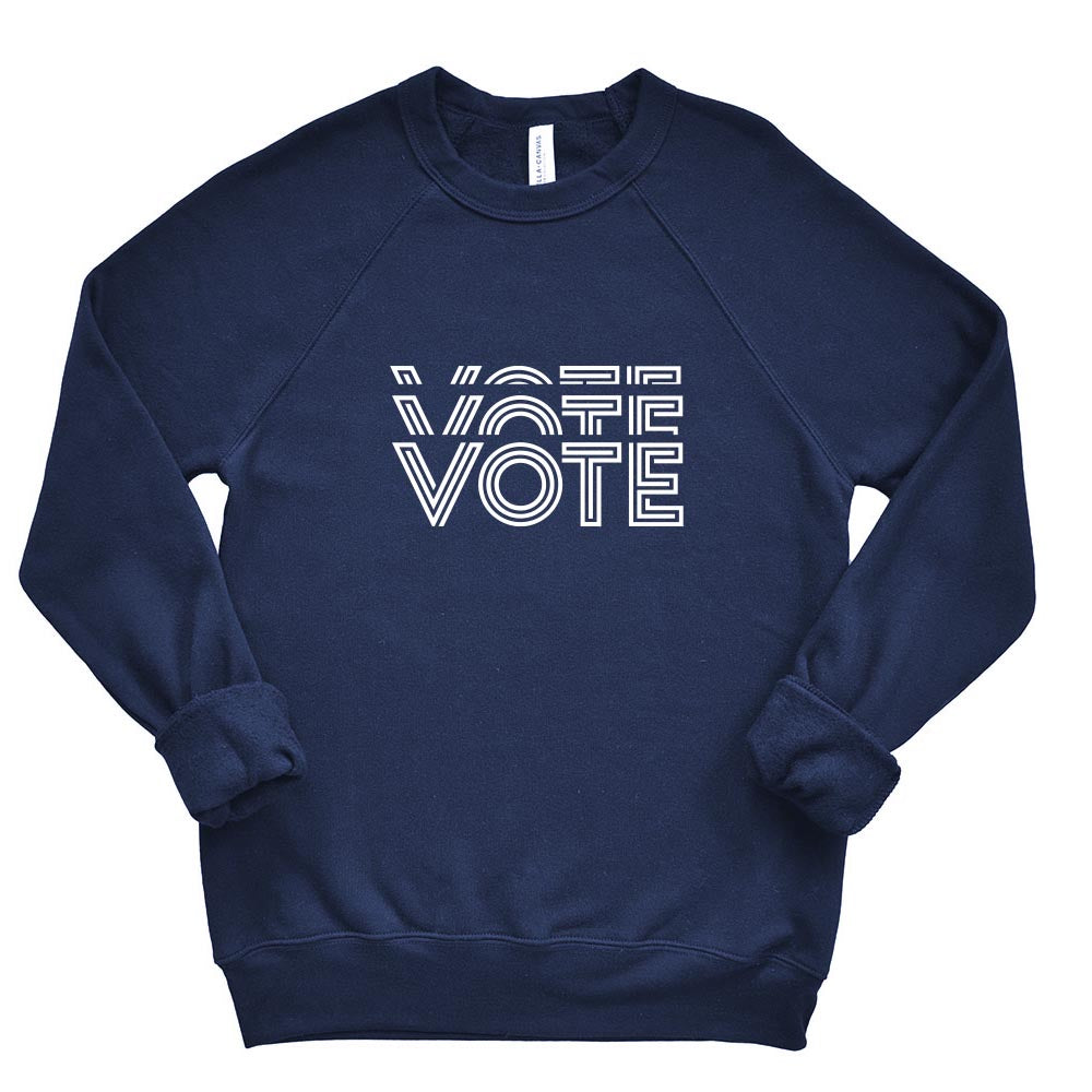 VOTE CREWNECK ~ LWV OF WILMETTE ~ adult ~ classic unisex fit