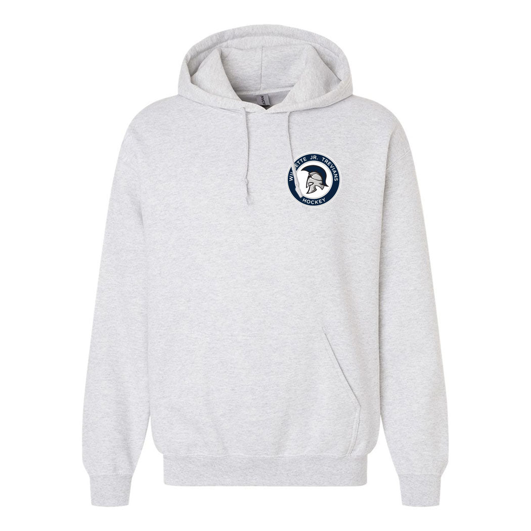 Logo ~ Gildan Hoodie ~ Wilmette Jr. Trevians Hockey