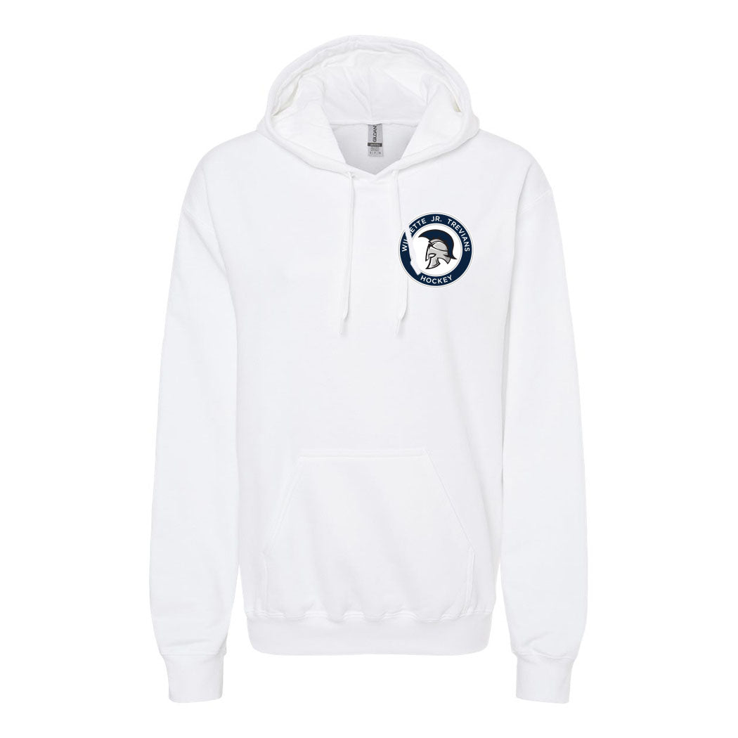 Logo ~ Gildan Hoodie ~ Wilmette Jr. Trevians Hockey
