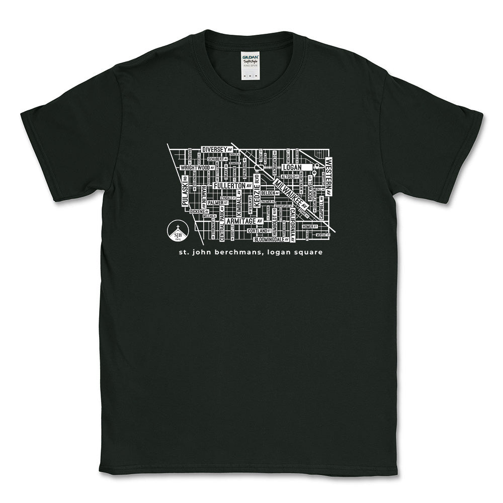 Logan Square ~ Cotton T-Shirt ~ St. John Berchmans