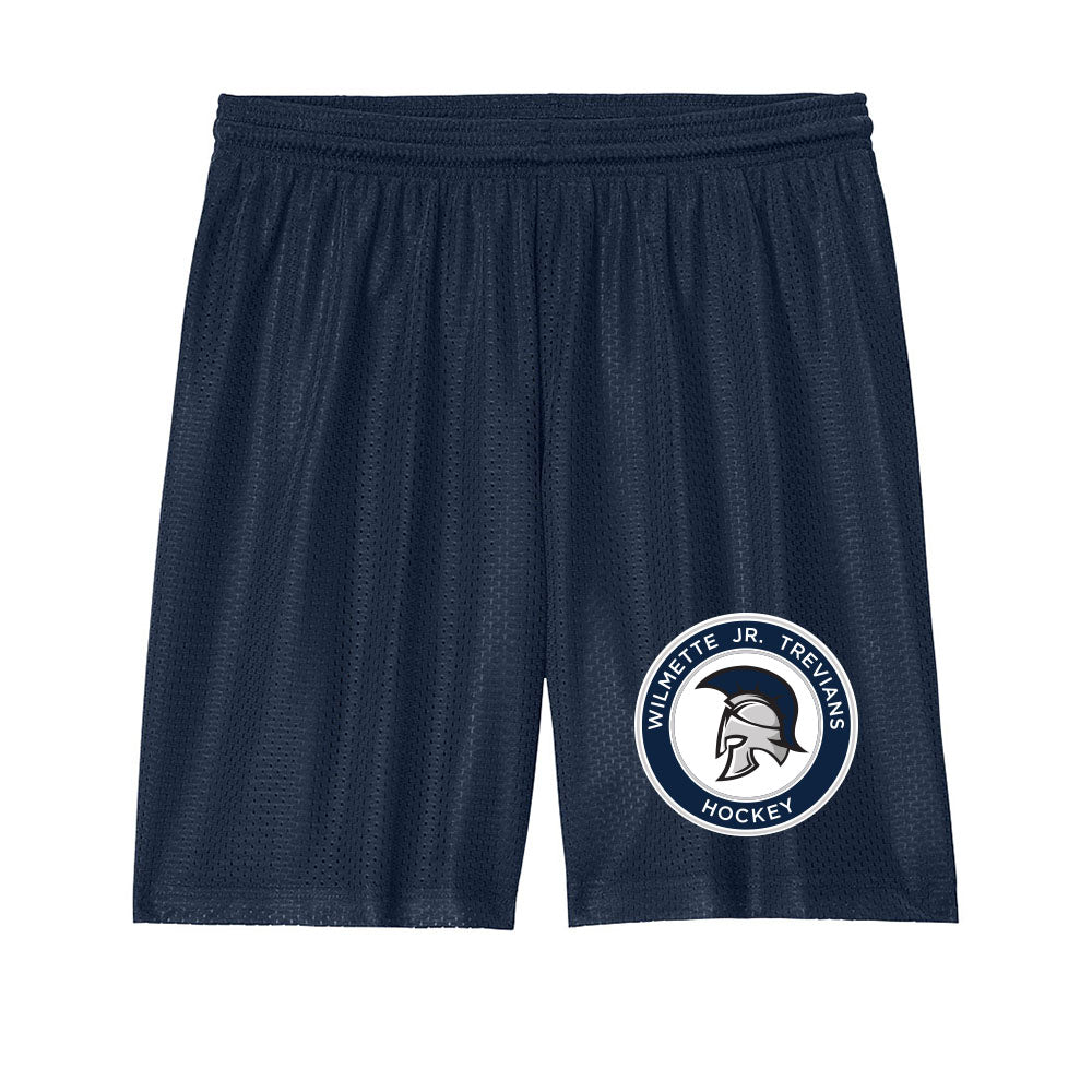 Logo Jr Trevians ~ Mesh Shorts ~ Wilmette Jr. Trevians Hockey