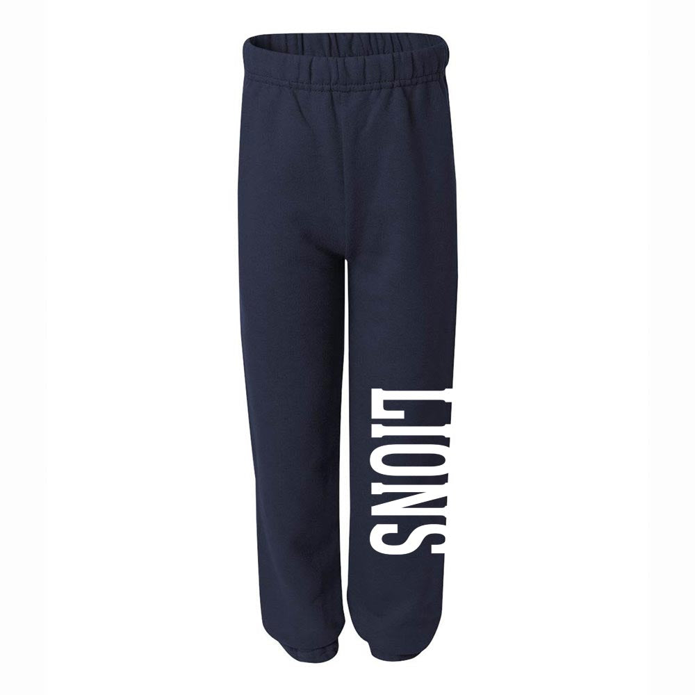 LIONS SWEATPANTS ~ LYON ELEMENTARY SCHOOL ~ youth & adult ~ classic unisex fit