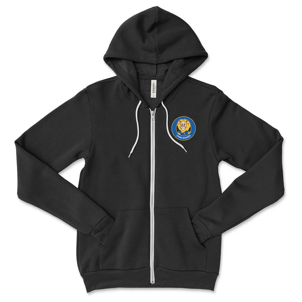 LYON LOGO ZIP HOODIE ~  youth and adult ~  classic fit