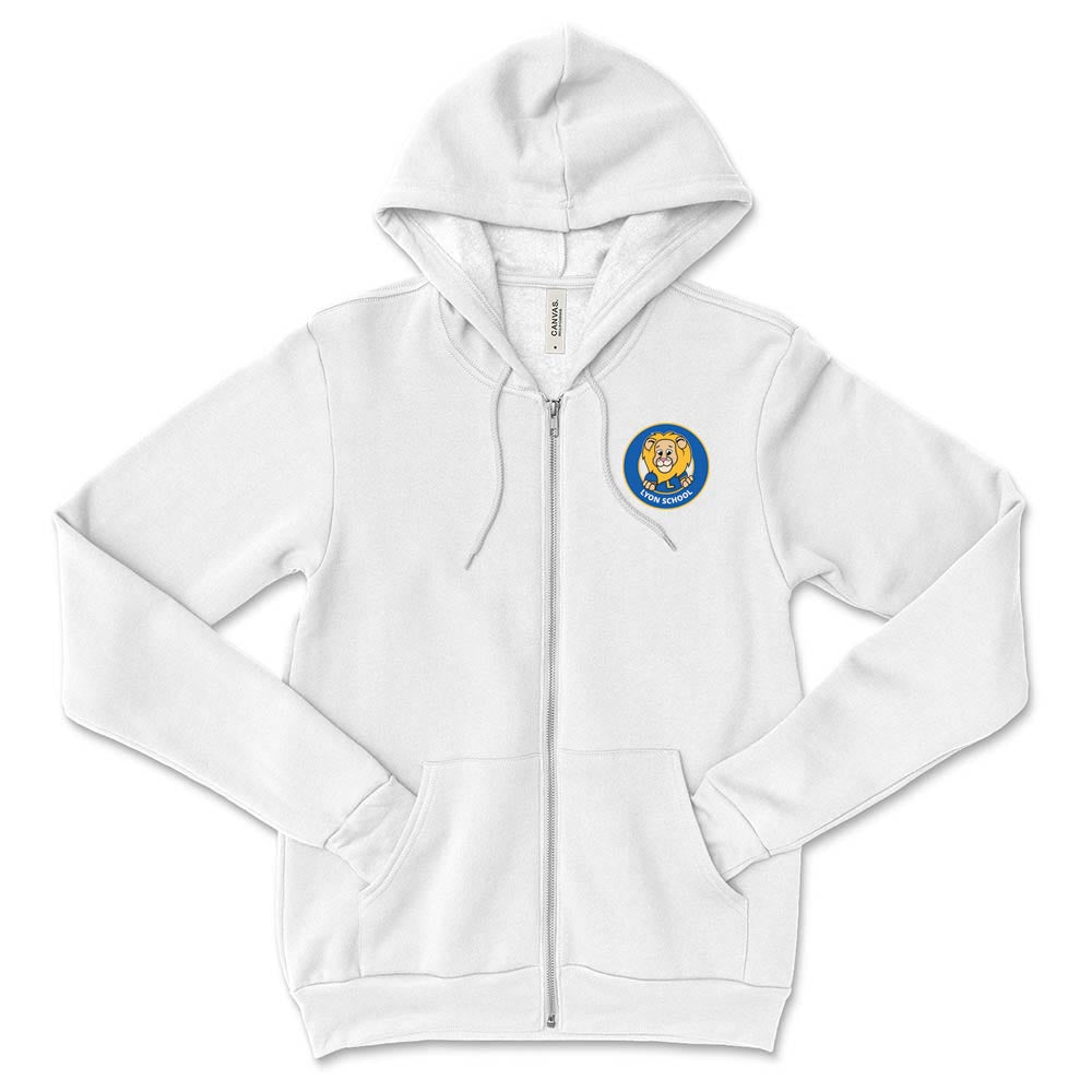 LYON LOGO ZIP HOODIE ~ LYON ELEMENTARY SCHOOL ~ youth & adult ~  classic unisex fit