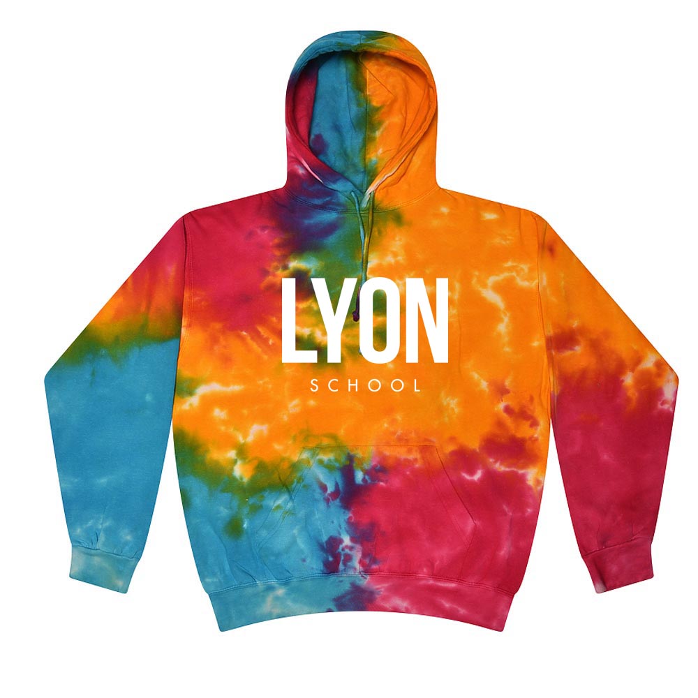 Modern ~ Tie-Dye Hoodie ~ Lyon Elementary School