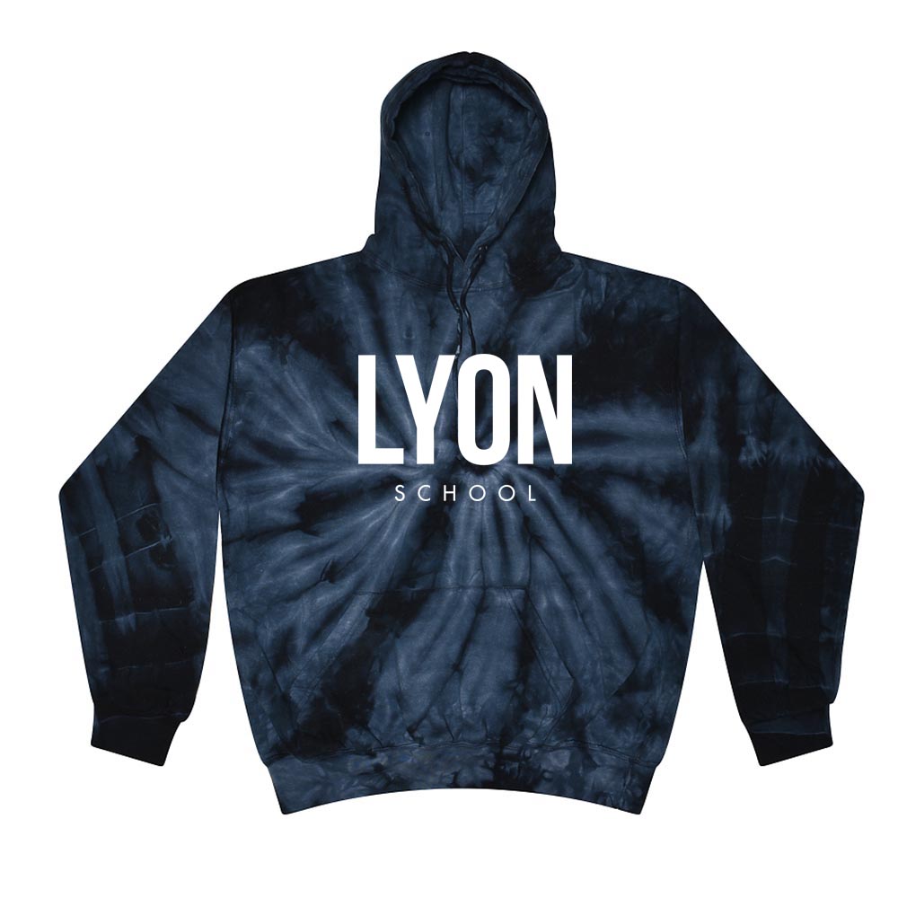 MODERN TIE DYE HOODIE ~ LYON ELEMENTARY SCHOOL ~ youth & adult ~ classic unisex fit