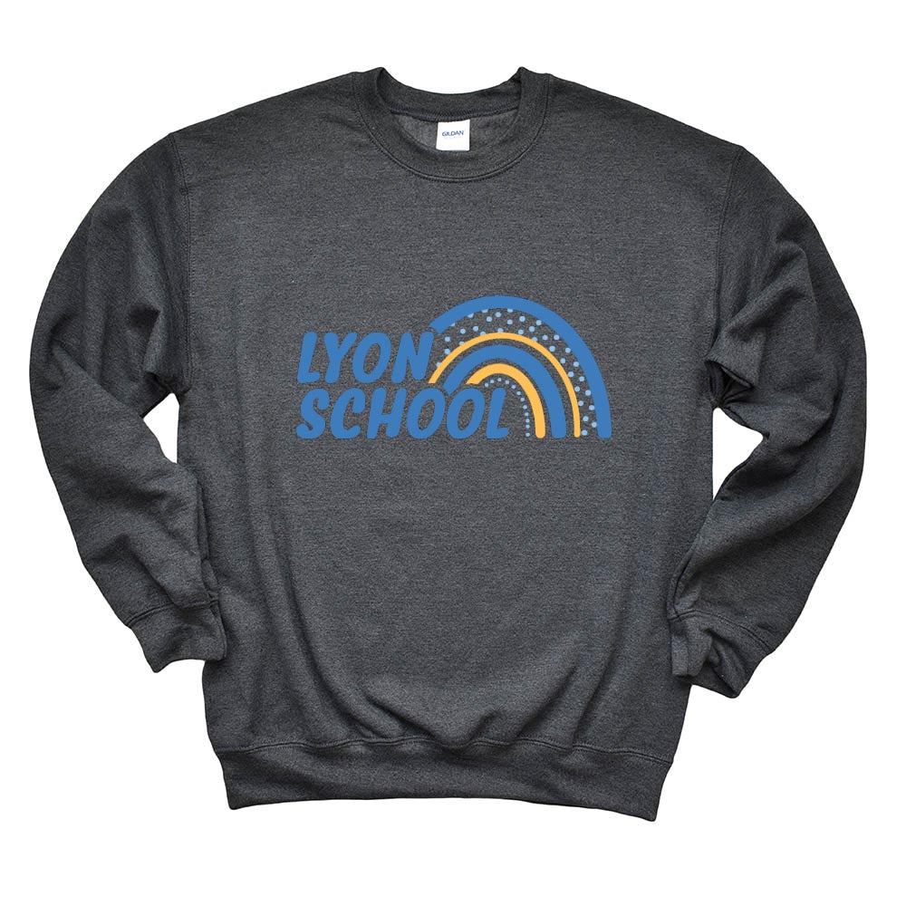Rainbow ~ Crewneck Sweatshirt ~ Lyon Elementary School