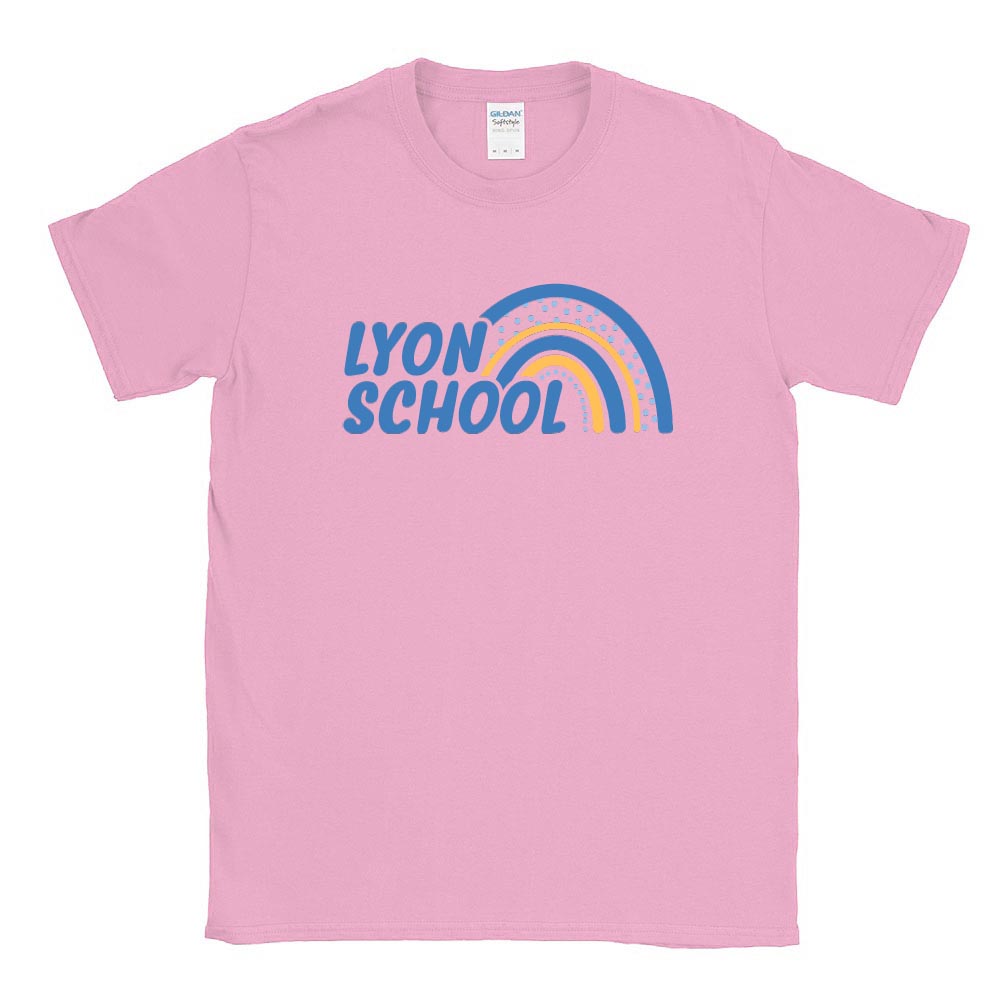 RAINBOW TEE ~ LYON ELEMENTARY SCHOOL ~ youth & adult ~ classic unisex fit