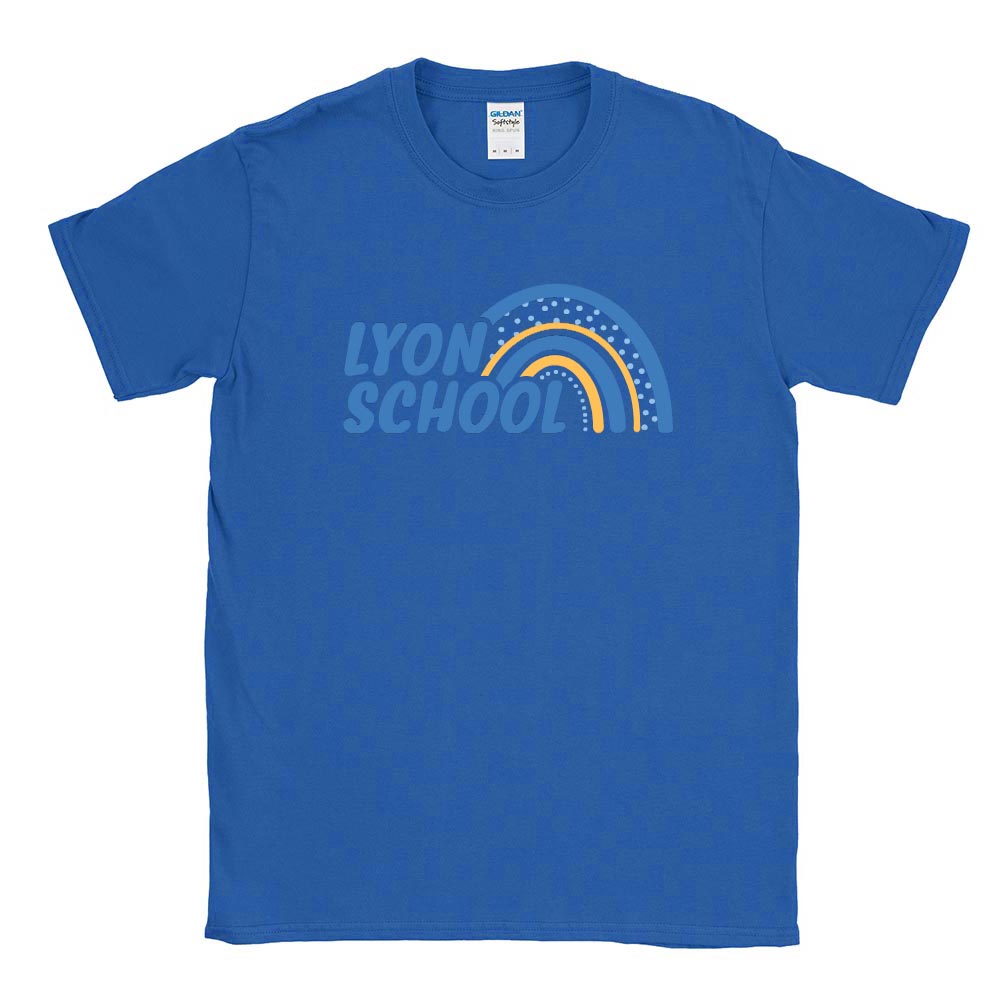 RAINBOW TEE ~ LYON ELEMENTARY SCHOOL ~ youth & adult ~ classic unisex fit