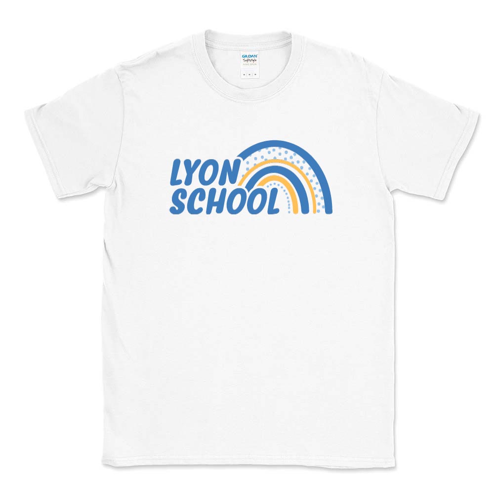 RAINBOW TEE ~ LYON ELEMENTARY SCHOOL ~ youth & adult ~ classic unisex fit