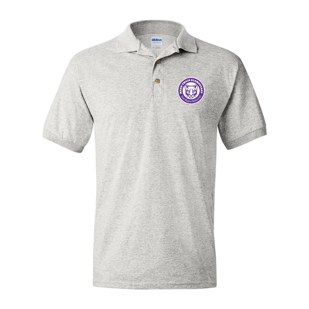 Logo 50/50 Polo ~ Mark Twain Elementary School