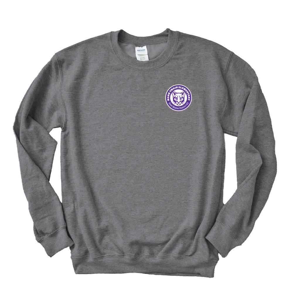 Logo ~ Raglan Crewneck Sweatshirt ~  Mark Twain Elementary School