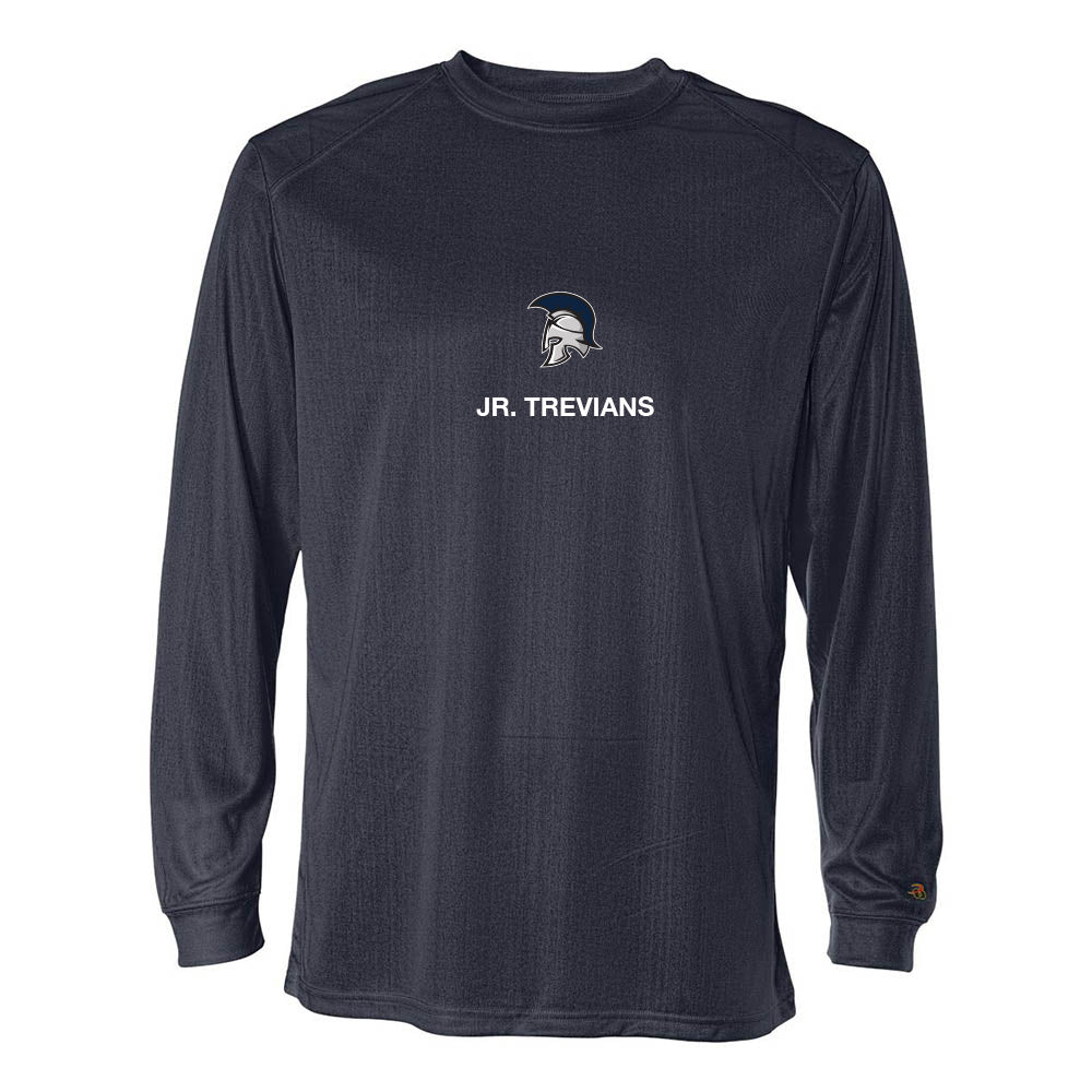 Mascot Jr. Trevians ~ Long Sleeve Performance Tee ~ Wilmette Jr. Trevians Hockey