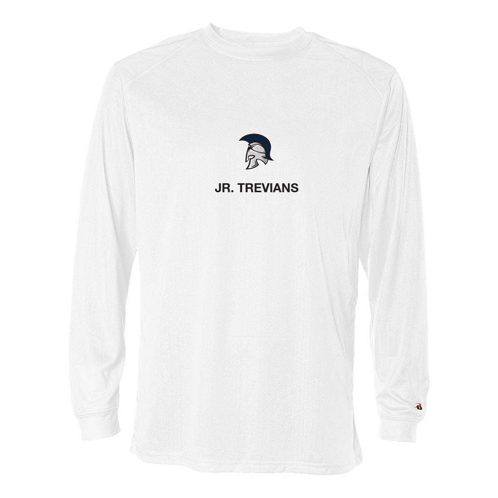 Mascot Jr. Trevians ~ Long Sleeve Performance Tee ~ Wilmette Jr. Trevians Hockey