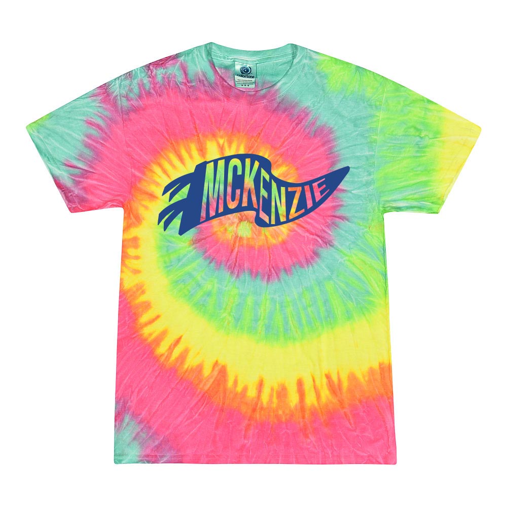 PENNANT TIE DYE TEE ~ McKENZIE ELEMENTARY ~ youth and adult ~ classic fit