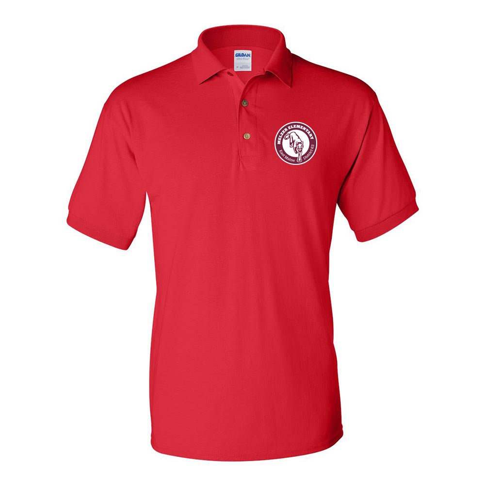 School Logo ~ 50/50 Polo ~ Melzer Elementary School