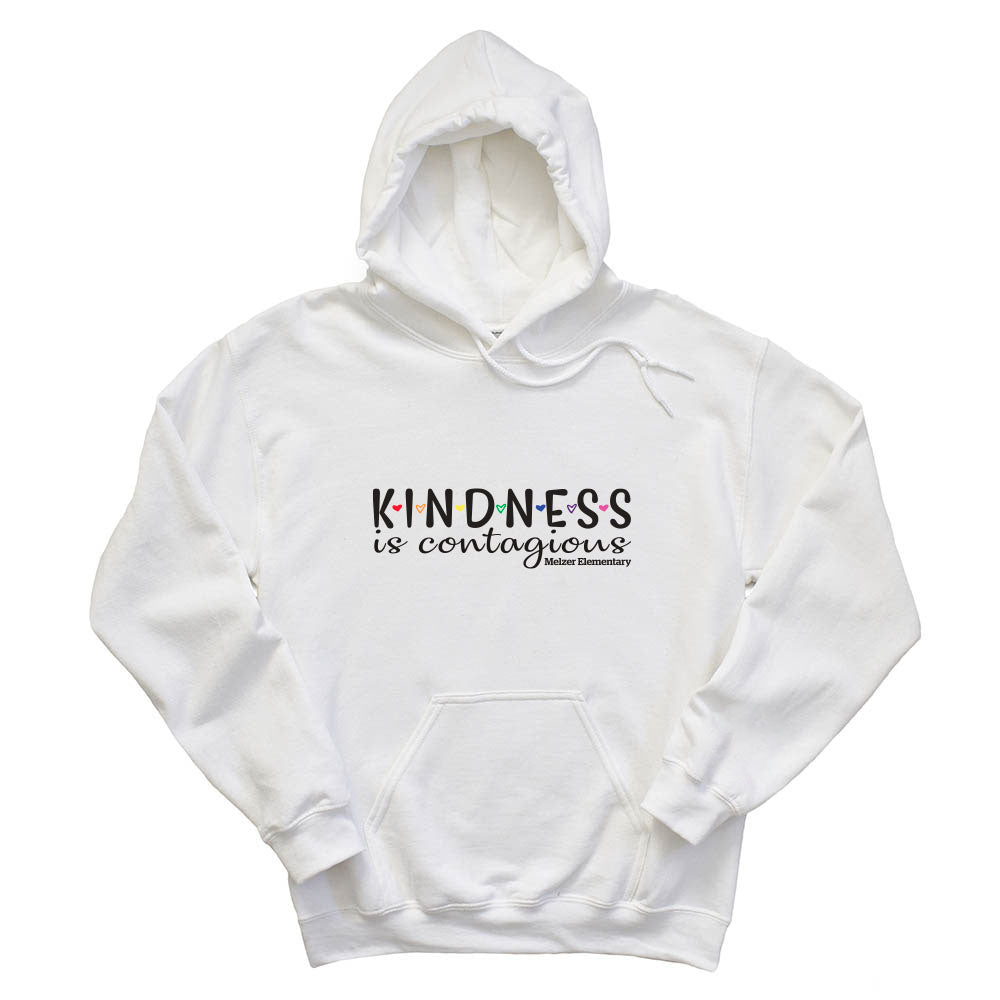 KINDNESS IS CONTAGIOUS HOODIE ~ MELZER ELEMENTARY SCHOOL ~ adult ~ classic unisex fit