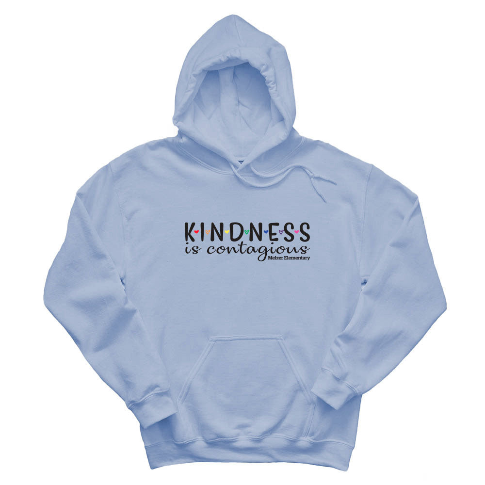 KINDNESS IS CONTAGIOUS HOODIE ~ MELZER ELEMENTARY SCHOOL ~ adult ~ classic unisex fit