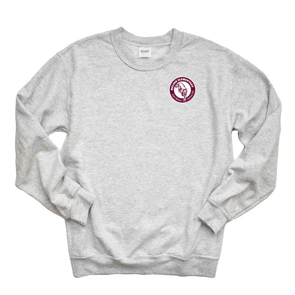 Logo ~ Raglan Crewneck Sweatshirt Sweatshirt ~ Melzer Elementary School