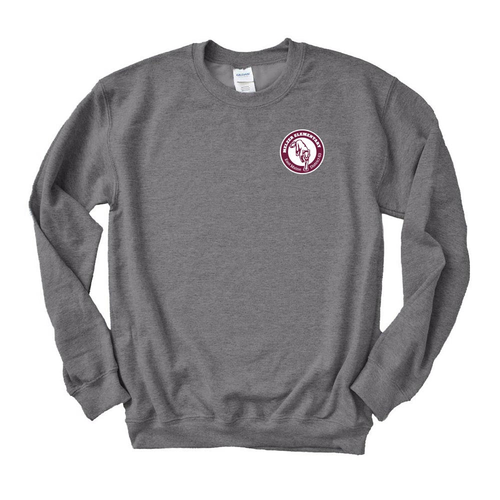 Logo ~ Raglan Crewneck Sweatshirt Sweatshirt ~ Melzer Elementary School