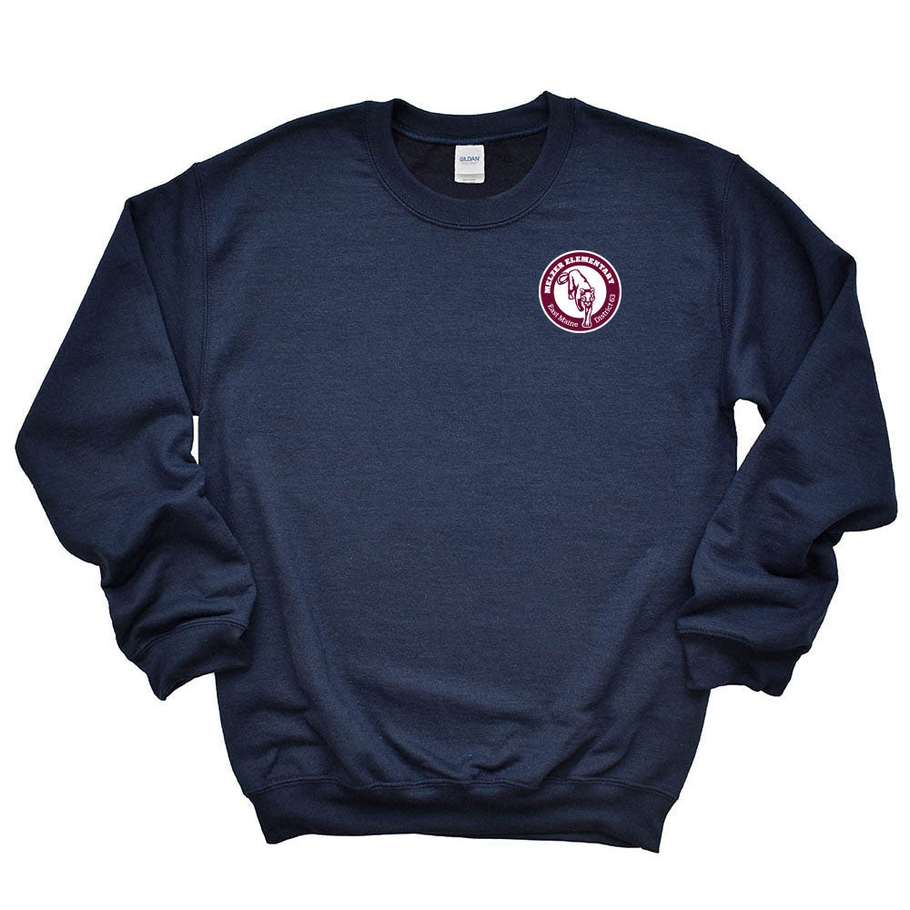 Logo ~ Raglan Crewneck Sweatshirt Sweatshirt ~ Melzer Elementary School