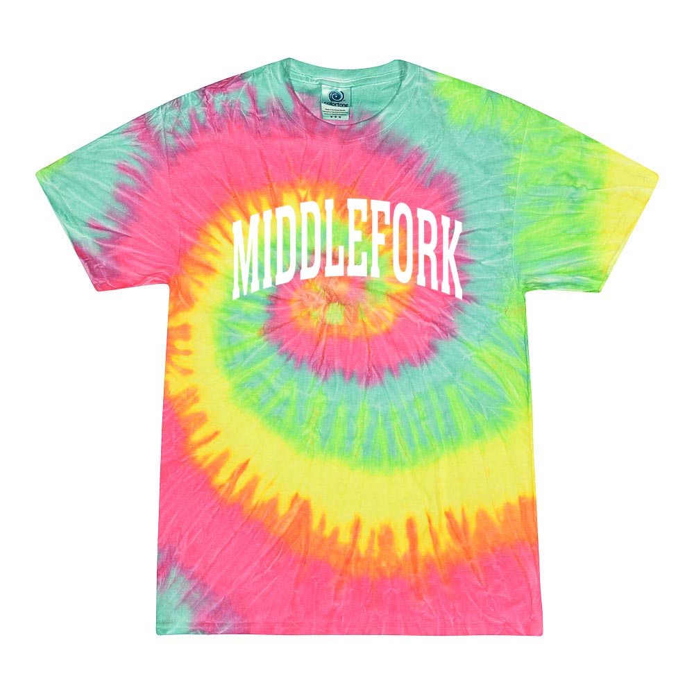 ARC TIE DYE TEE ~ MIDDLEFORK ELEMENTARY ~ youth and adult ~ classic fit