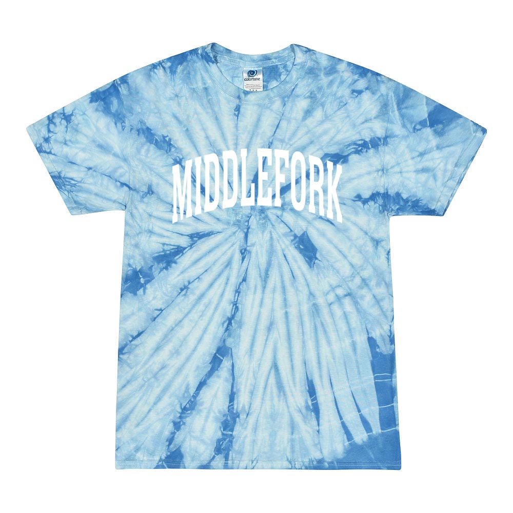 EXTENDED ARC TIE DYE TEE ~ MIDDLEFORK ELEMENTARY ~ youth & adult ~ classic unisex fit