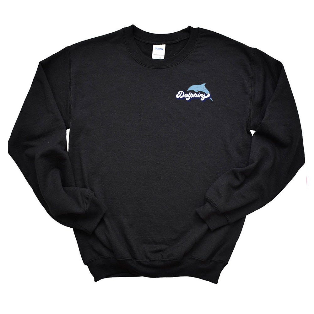 Groovy Dolphins ~ Crewneck Sweatshirt ~ Middlefork Elementary School