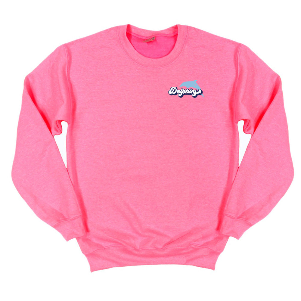 Groovy Dolphins ~ Crewneck Sweatshirt ~ Middlefork Elementary School
