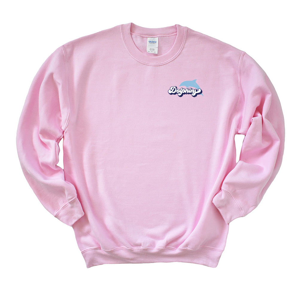 Groovy Dolphins ~ Crewneck Sweatshirt ~ Middlefork Elementary School