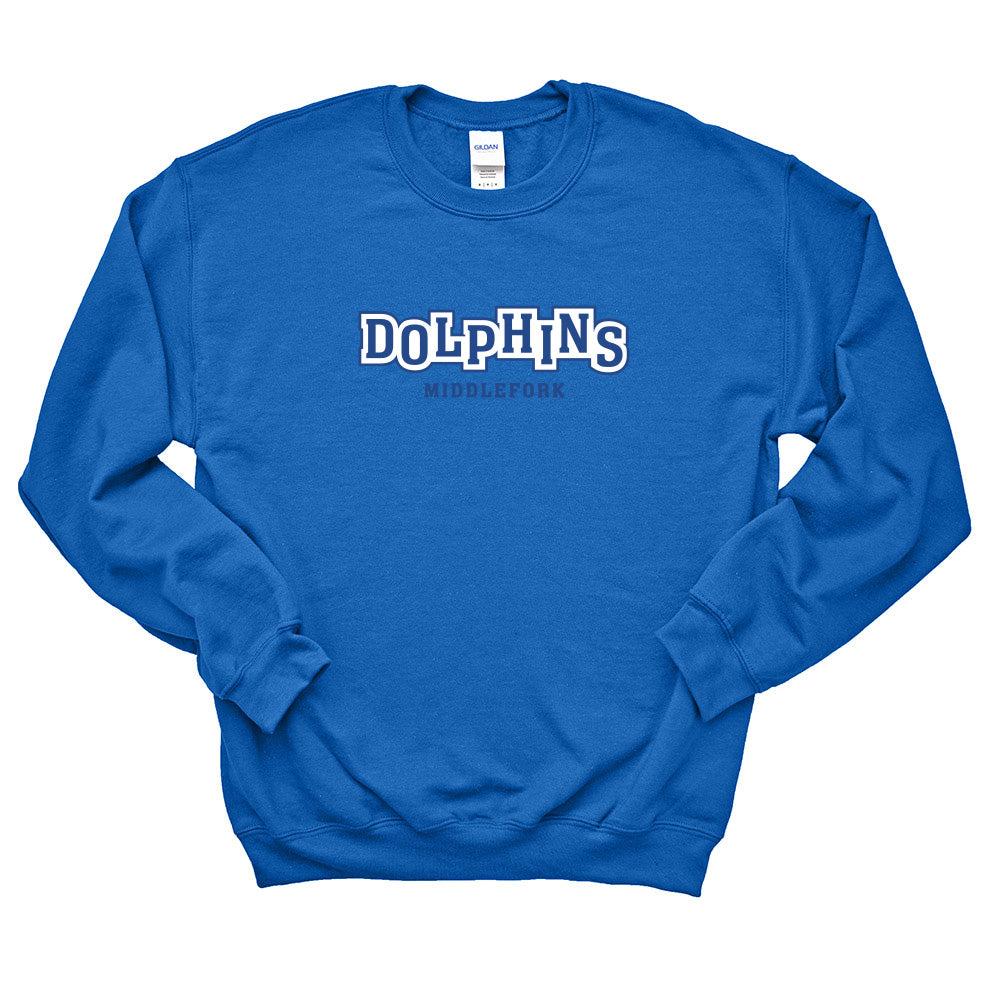 Jumping Dolphins ~ Crewneck Sweatshirt ~ Middlefork Elementary School