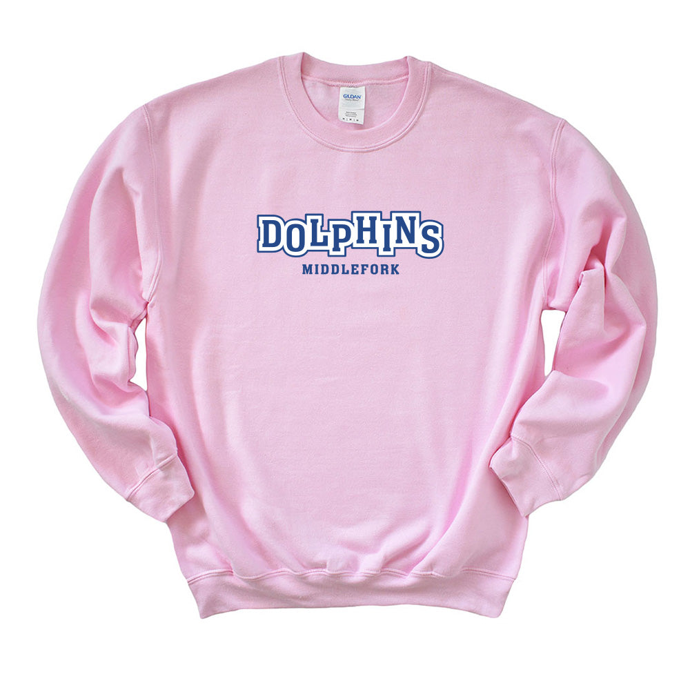 Jumping Dolphins ~ Crewneck Sweatshirt ~ Middlefork Elementary School