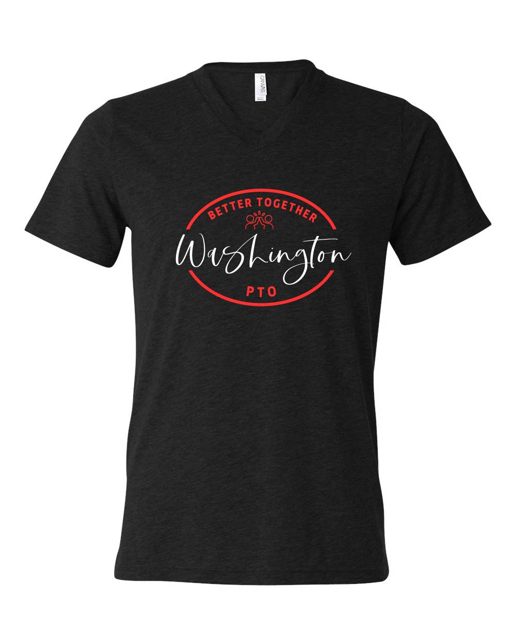 Washington PTO ~ Triblend V-Neck T-Shirt ~ Washington Elementary School