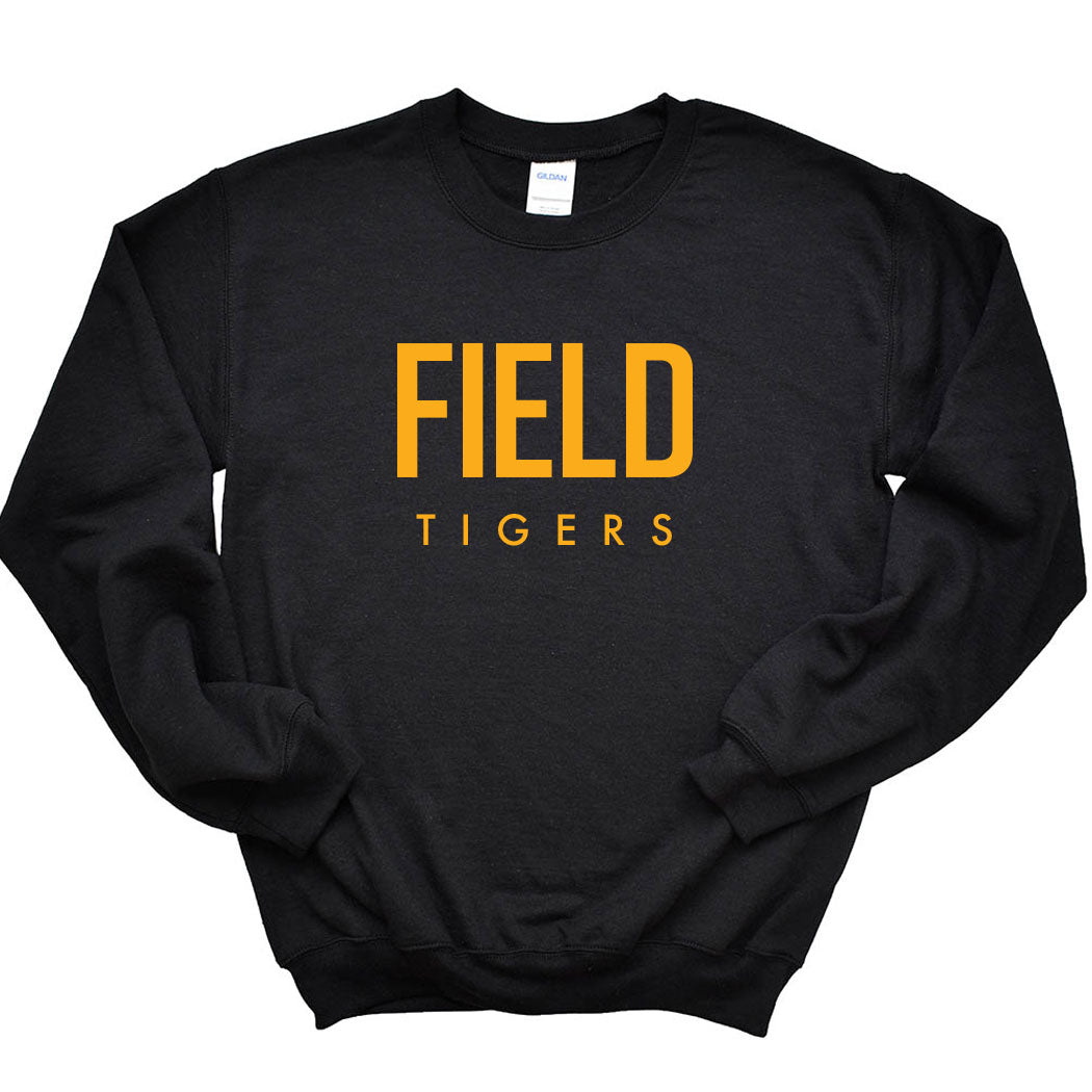 Modern Field Tigers ~ Crewneck Sweatshirt ~ Field Elementary School Staff