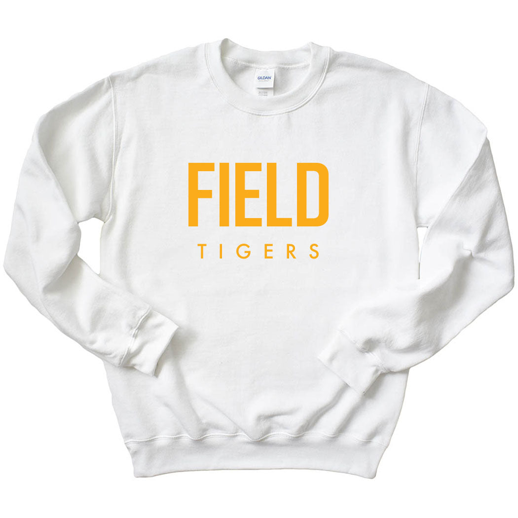 Modern Field Tigers ~ Crewneck Sweatshirt ~ Field Elementary School Staff