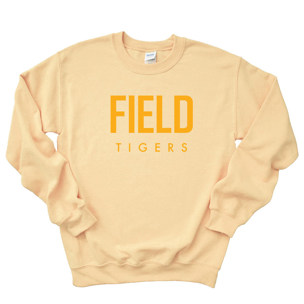 Modern Field Tigers ~ Crewneck Sweatshirt ~ Field Elementary School Staff