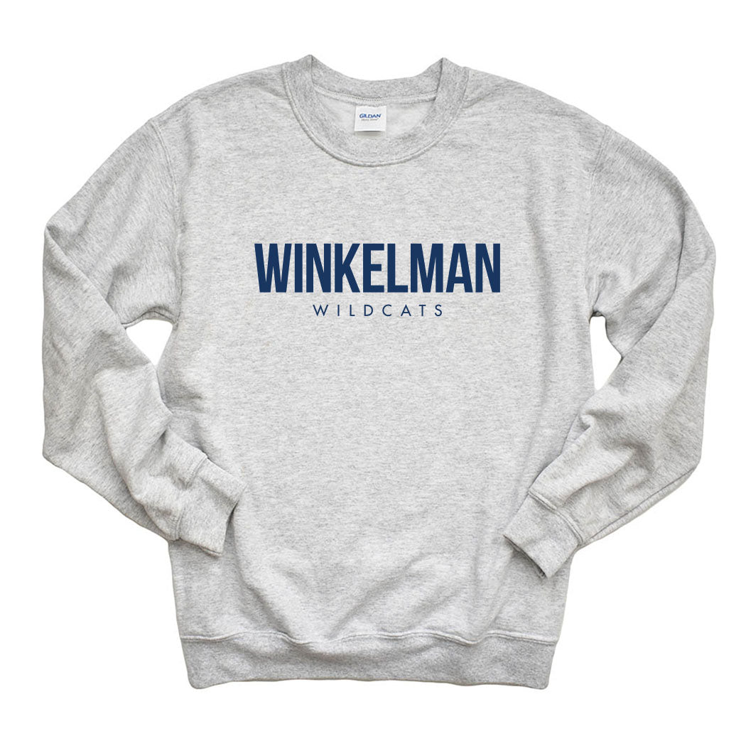 Modern Winkelman Wildcats ~ Crewneck Sweatshirt ~ Winkelman Elementary School Staff