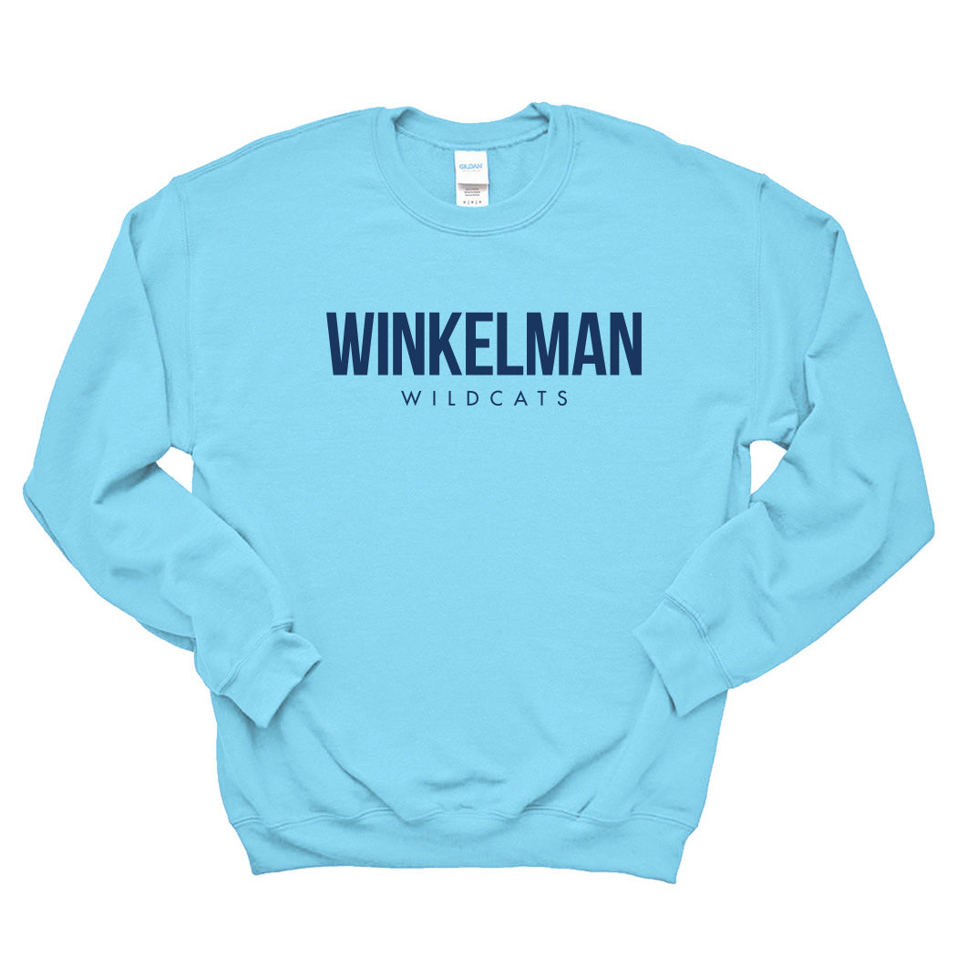 Modern Winkelman Wildcats ~ Crewneck Sweatshirt ~ Winkelman Elementary School Staff