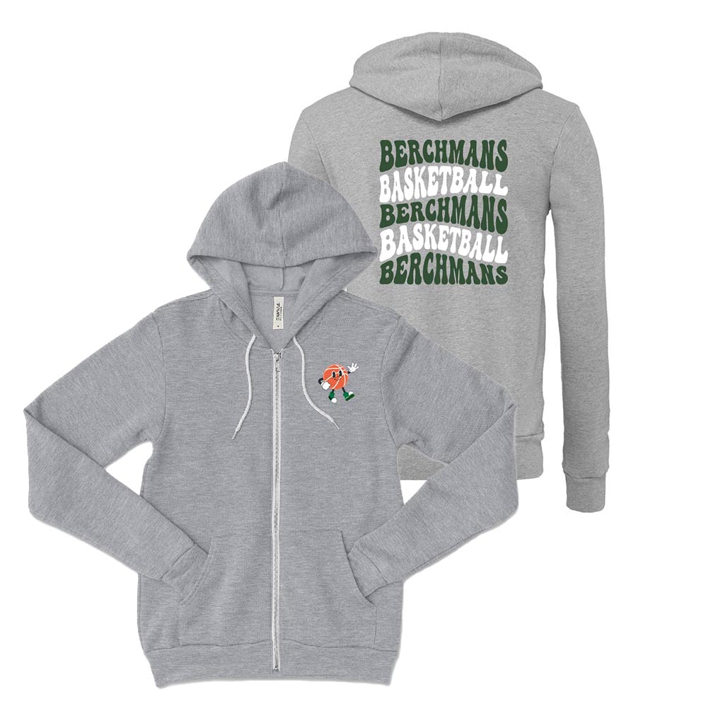 MR BASKETBALL  ZIP HOODIE ~ SJB ATHLETICS ~  youth & adult ~ classic unisex fit