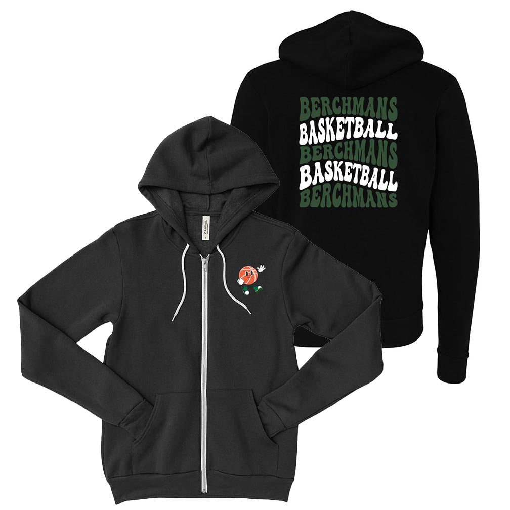 MR BASKETBALL  ZIP HOODIE ~ SJB ATHLETICS ~  youth & adult ~ classic unisex fit