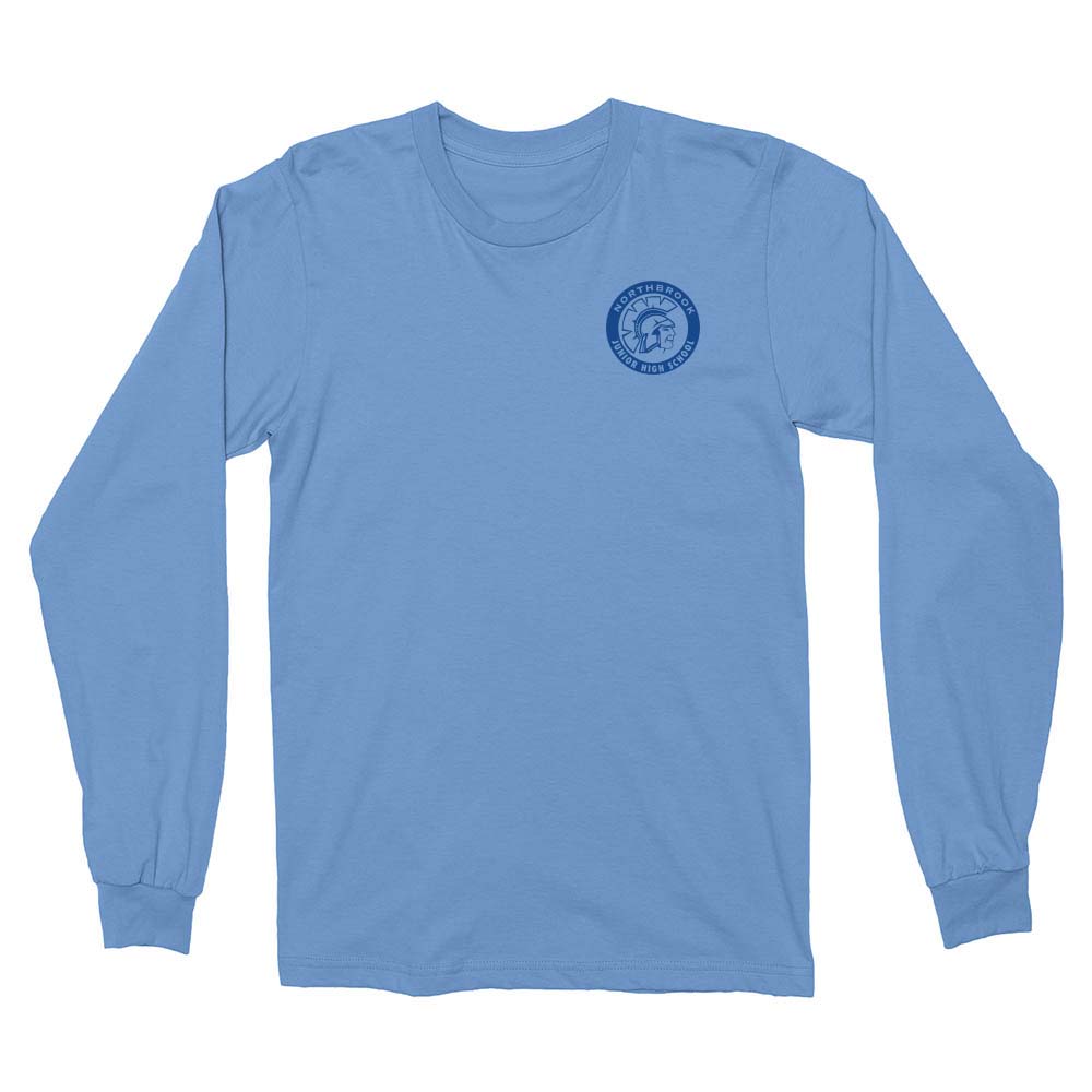 School Logo ~ Cotton Long Sleeve T-Shirt ~ Northbrook Junior High