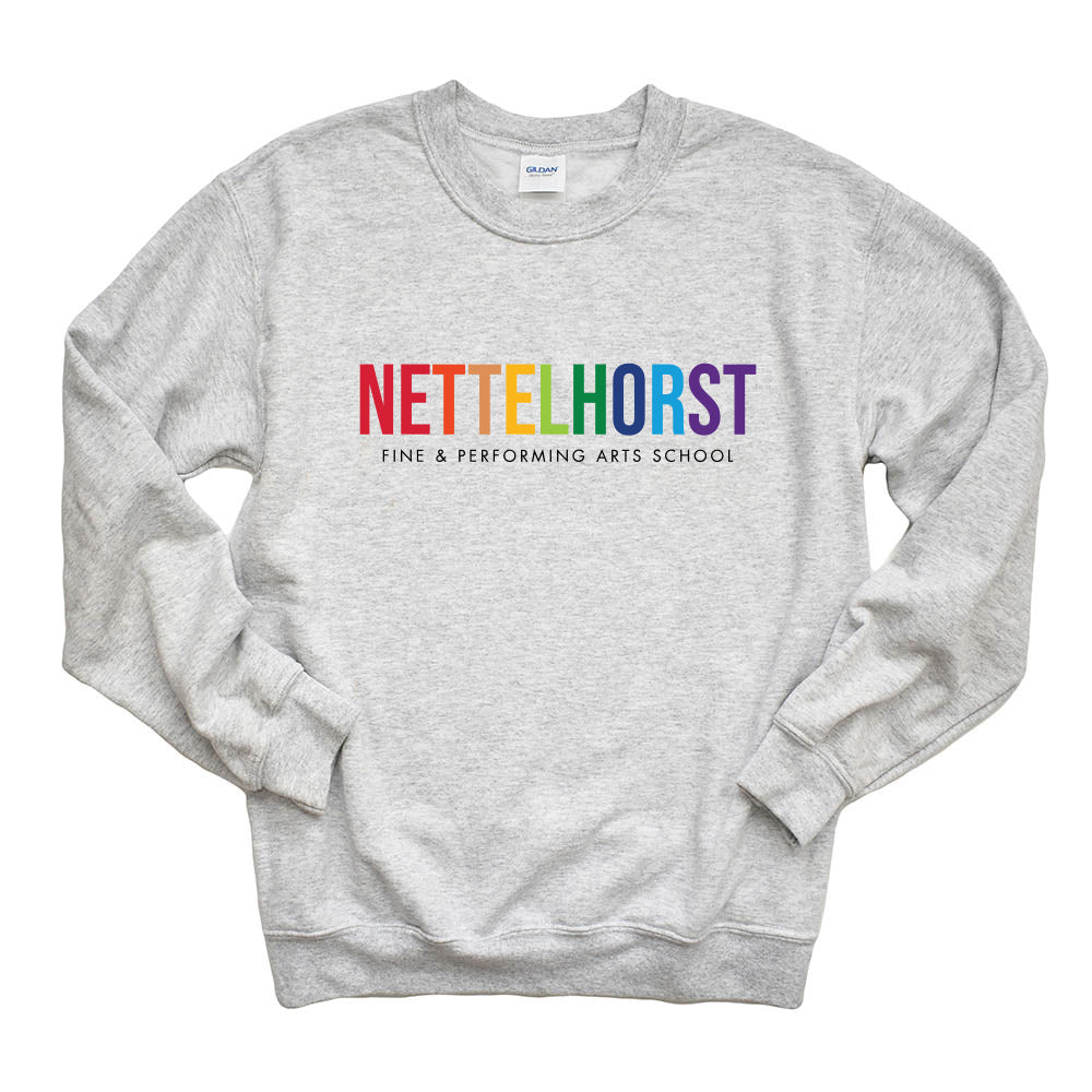 Modern Rainbow ~ Crewneck Sweatshirt ~ Nettelhorst School